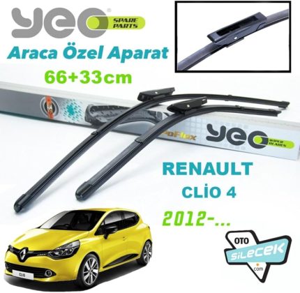 Renault Clio 4 ile Uyumlu Silecek Takımı 2012-...