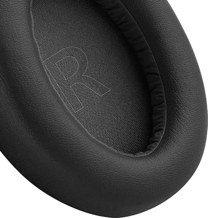 uyumlu soundcore life Q10 Q10 bt ile uyumlu kuklaklık pedi q10 kuklaklık süngeri soundcore life Q10 Bt kulaklık yastığı anker soundcore life Q10 Q10 bt kuklaklık pedi (Siyah - Siyah Deri) - Görsel 4