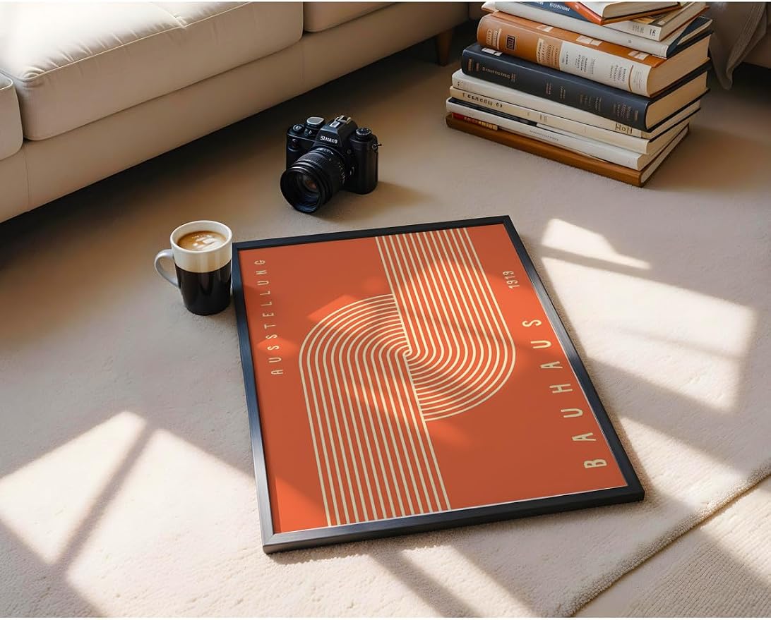 Tanıtım Bauhaus Çerçevesiz Poster, Modern Dekoratif Çerçevesiz Poster, Tablo, Bauhaus-10, 40 x 50 - Görsel 3
