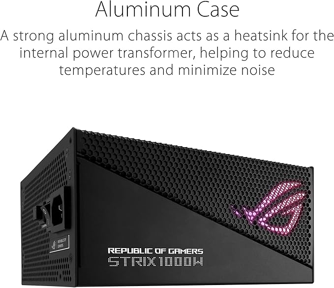 ROG-STRIX-1000G-AURA 1000W 80+ Gold Aura Edition Power Supply - Görsel 2