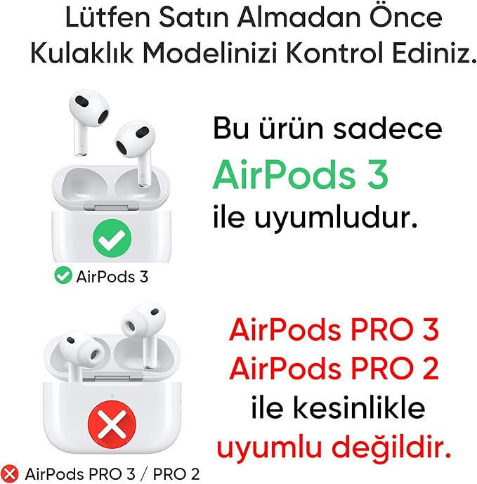 Airpods 3 ile Uyumlu (2021) Şeffaf Cyrstal Clear Ultra Berrak Silikon Kılıf - Alt Üst Ayrı (Airpods 3 2021) - Görsel 2