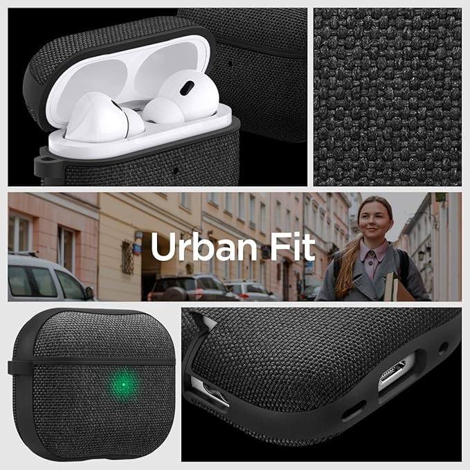 AirPods Pro (2.nesil) ile Uyumlu Kılıf Urban Fit Black - ACS05483 - Görsel 2