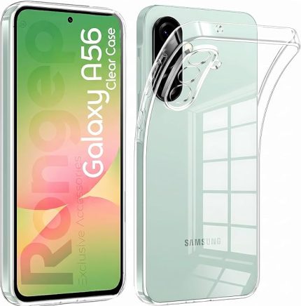 [Maxi-Clear] Samsung Galaxy A56 için Şeffaf Kılıf Kamera Yükseltili A 56 Koruyucu Esnek ve Hafif Tasarımlı Darbelere ve Çizilmeye Karşı Dayanıklı Telefonu Tam Kaplayan Samsung A56 Kılıfı
