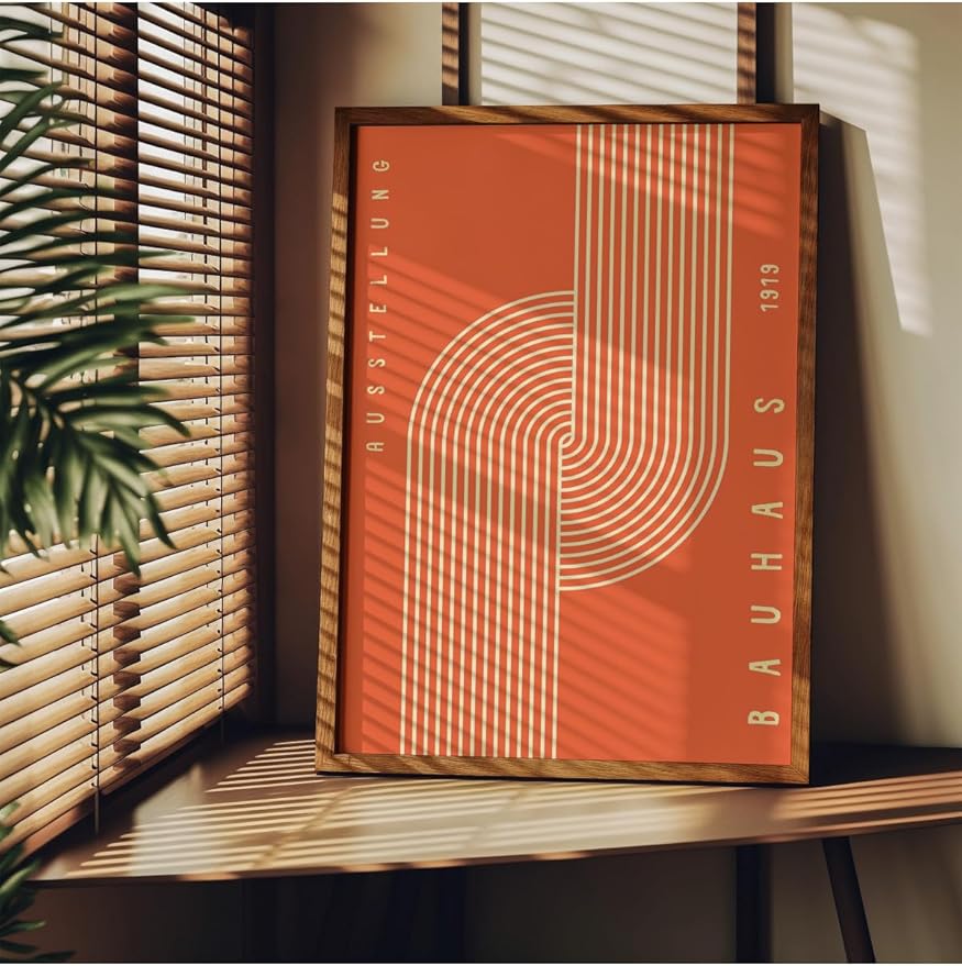 Tanıtım Bauhaus Çerçevesiz Poster, Modern Dekoratif Çerçevesiz Poster, Tablo, Bauhaus-10, 40 x 50