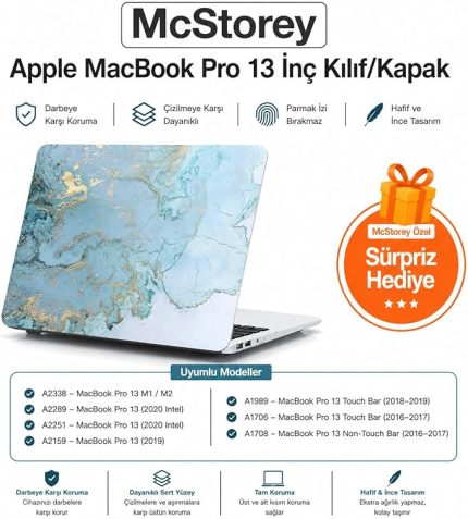 MacBook Pro 13 Mermer Desenli Kılıf A1706 A1708 A1989 A2159 A2251 A2289 A2338 M1 M2 Uyumlu TPU Sert Kılıf İnce Hafif Koruyucu Kapak R-38