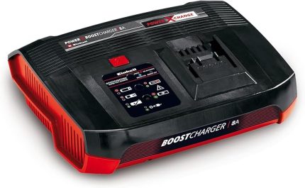 Einhell Şarj Cihazı Power X-Boostcharger 8A Power X-Change (Li-Ion, tüm PXC aküler için uygun, daha hızlı şarj için boost modu, 7 aşamalı LED durum göstergesi) - 4512155