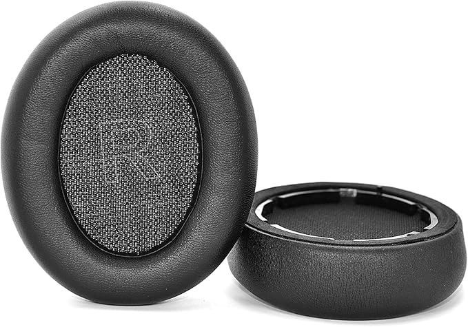 uyumlu soundcore life Q10 Q10 bt ile uyumlu kuklaklık pedi q10 kuklaklık süngeri soundcore life Q10 Bt kulaklık yastığı anker soundcore life Q10 Q10 bt kuklaklık pedi (Siyah - Siyah Deri) - Görsel 3