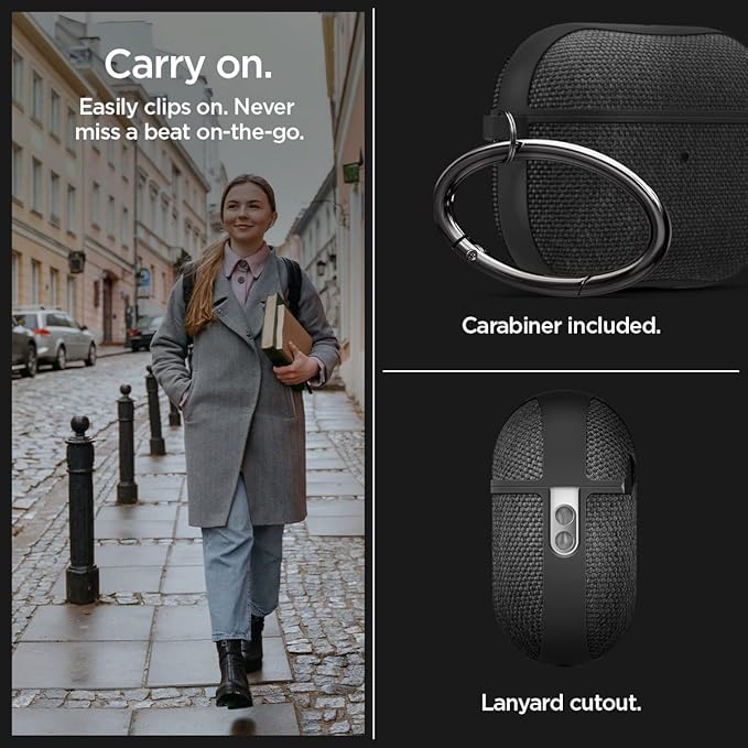 AirPods Pro (2.nesil) ile Uyumlu Kılıf Urban Fit Black - ACS05483 - Görsel 5