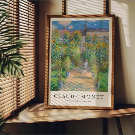 Tanıtım Monet Çerçevesiz Poster, Modern Dekoratif Çerçevesiz Poster, Tablo, Monet-4, 50 x 70