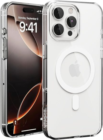 iPhone 12/12 Pro MagSafe ile Uyumlu Sararmaz Kılıf - Şeffaf PC, Mıknatıslı, İnce, Darbeye Dayanıklı, Çizilmez, Hafif, Premium Koruma, Şeffaf Kapak, Mıknatıslı, 12/12 Pro Koruyucu Kılıf