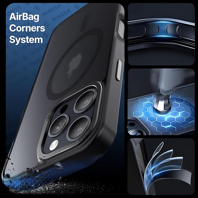 iPhone 11 için Mattmag Serisi Magsafe ile Uyumlu Wireless Kablosuz Şarj Destekli Arkası Mat Silikon Kılıf Yükseltilmiş Lens Çerçeveli ve Hassas Takımlı Ultra Güçlü Koruma Kılıf (Siyah, 11) - Görsel 3