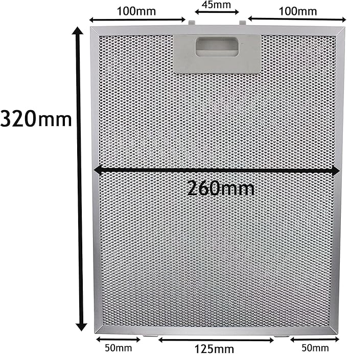 Adet 26X32 CM Aspiratör Davlumbaz Filtresi 260×320 mm Mutfak Aspiratörü Havalandırma Alüminyum Aspiratör - Görsel 2