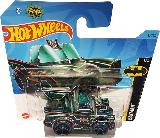 Wheels - Klasik TV Dizisi Batmobile - Batman 1/5 - HKJ72 - Kısa Kart - DC - Mattel 2023 - Görsel 2