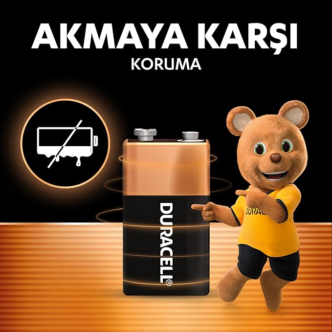BASIC Alkalin 9V Pil (1'li Paket) – Çok Amaçlı Alkalin Pil 9V – Daha Uzun Ömürlü – Günlük Cihazlar için Güvenilir Güç – Plastik İçermeyen Ambalaj - MN1604 - Görsel 4