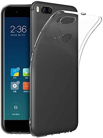 Xiaomi Mi A1 ile Uyumlu Kılıfı Şeffaf Esnek Yumuşak İnce Silikon Kapak Süper Renksiz
