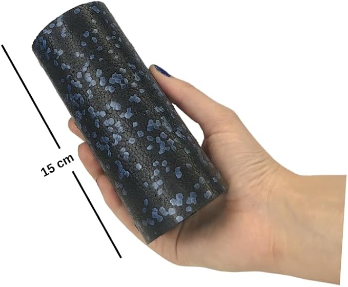 2 li Set Mini ve Mikro Foam Roller (Siyah + Mavi) - Görsel 4