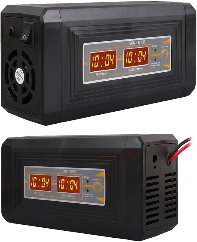 ile 24V 10Ah Hızlı Şarj Seçenekli Akü Şarj Cihazı Jel Asitli Sulu Kuru Kurşun Akülere Uygun (24 amper ve altı Küçük Aküler ve Lithium-Ion Pillere Uygun Değildir) - Görsel 2
