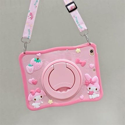 Lenovo için M10 Plus TB-X606F TB-X606X ile uyumlu Kılıf Cute Dolls Standlı Eğlenceli 3D Karekterli Çocuk Kılıfı Melody