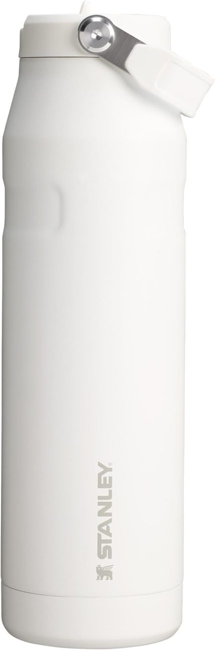IceFlow™ Aerolight™ Flip Straw 2.0 Pipetli Termos Su Şişesi 1.06 Litre - Beyaz (Frost) | Paslanmaz Çelik