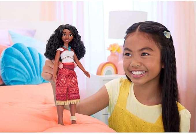 Disney SERIES MOANA FD HERO CORE DOLL Oyuncak, 3Y+, JBT33 | Disney Moana 2 Filminden Esinlenen Kolye ve Halhal Aksesuarlı Çıkarılabilir Kıyafet İçinde Posable Doll - Görsel 2