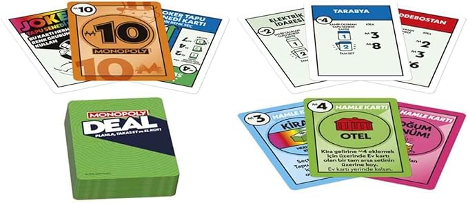 Deal Kart Oyunu | Hızlı Oynanan Kart Oyunu | Aileler ve Çocuklar İçin Eğlenceli Oyun | 8 Yaş ve Üzeri | 2-5 Oyuncu | 15 Dakika | Seyahat Oyunu | Türkçe Versiyon - Görsel 2