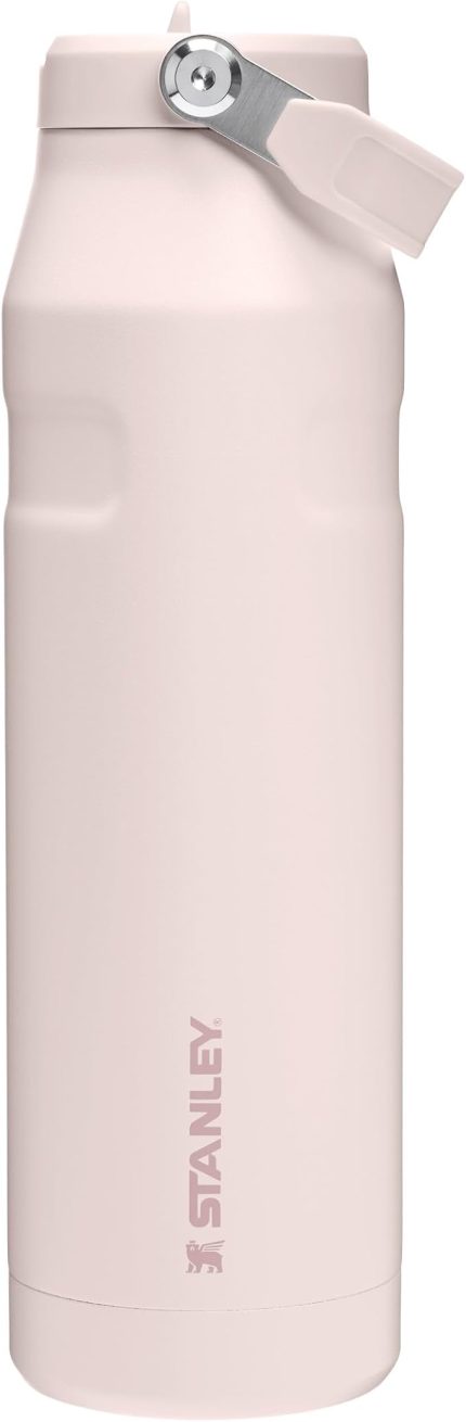 IceFlow™ Aerolight™ Flip Straw 2.0 Pipetli Termos Su Şişesi 1.06 Litre - Pembe Kuvars (Rose Quartz) | Paslanmaz Çelik