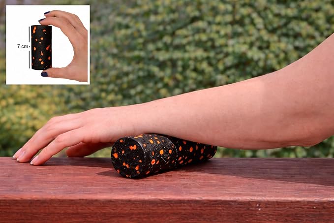 2 li Set Mini ve Mikro Foam Roller (Siyah + Mavi) - Görsel 2