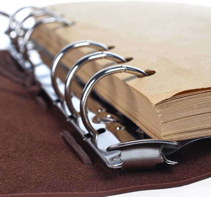 not defteri, MALEDEN Classic Spiral Bound Notebook doldurulabilir günlük, eskiz defteri, kız ve erkek çocuklar için yazmaya yönelik astarsız seyahat günlükleri hediyesi (gri) - Görsel 3