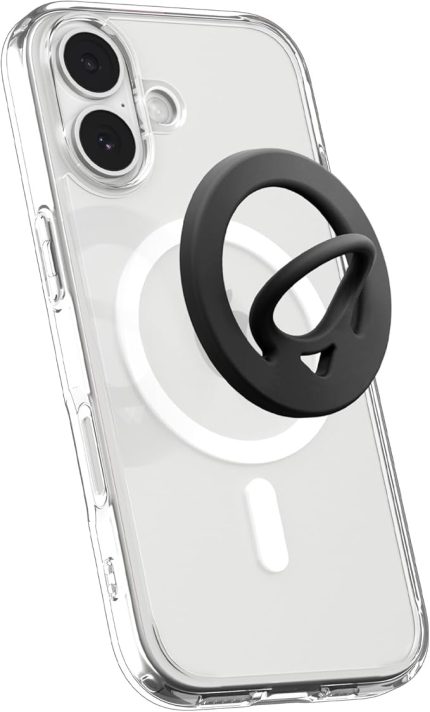 MagSafe Destekli Modeller ile Uyumlu Telefon Tutucu Halka Dual Pop Mag Fit Ring Siyah - AMP08886 (Spigen TR Garantili)