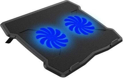 BX-CP01W LED Laptop Soğutucu 10-15.6″ Uyumlu Çift Fan Ayarlı Ergonomik Sessiz Güçlü Model