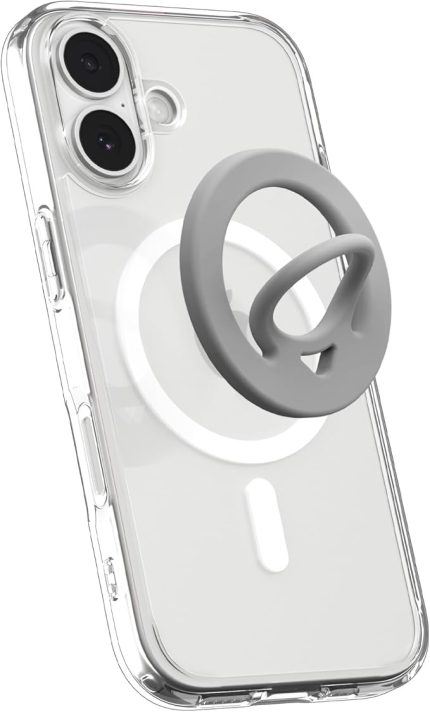 MagSafe Destekli Modeller ile Uyumlu Telefon Tutucu Halka Dual Pop Mag Fit Ring Gri - AMP08887 (Spigen TR Garantili)