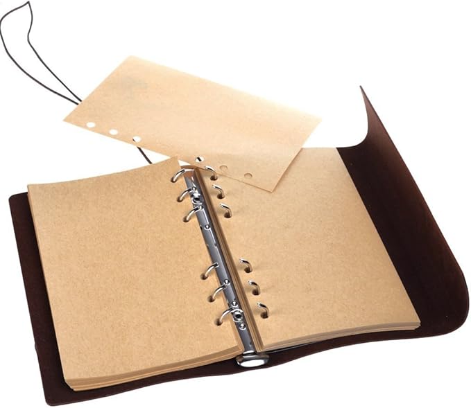 not defteri, MALEDEN Classic Spiral Bound Notebook doldurulabilir günlük, eskiz defteri, kız ve erkek çocuklar için yazmaya yönelik astarsız seyahat günlükleri hediyesi (gri) - Görsel 4