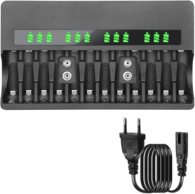 BST-C9028WL Pil Şarj Aleti Universal Dijital Ekranlı 9V-AA-AAA Ni-Mh Ni-Cd Li-İon