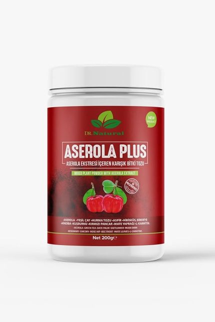 Natural Aserola Plus Karışık Bitki Tozu Barbados Kirazı Acerola Çayı