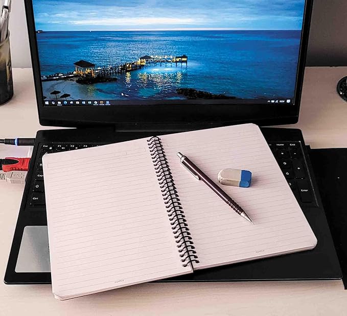 Natural Journal A5 Spiralli Sert Kapak Defter – 80 Yaprak (160 Sayfa), Çizgili – Günlük, Ofis ve Hediye Kullanımı İçin Not Defteri - Görsel 5