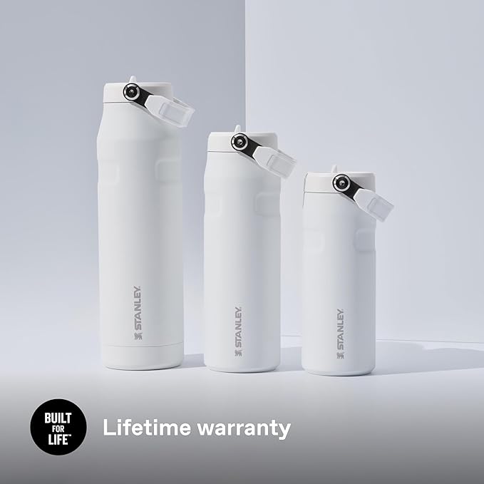 IceFlow™ Aerolight™ Flip Straw 2.0 Pipetli Termos Su Şişesi 0.7 Litre - Beyaz (Frost) | Paslanmaz Çelik - Görsel 5