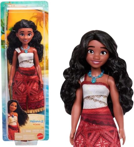 Disney SERIES MOANA FD HERO CORE DOLL Oyuncak, 3Y+, JBT33 | Disney Moana 2 Filminden Esinlenen Kolye ve Halhal Aksesuarlı Çıkarılabilir Kıyafet İçinde Posable Doll