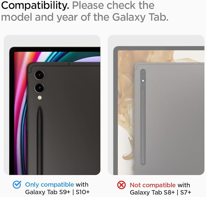 Galaxy Tab S10 Plus / S9 Plus ile Uyumlu Kolay Kurulum Cam Ekran Koruyucu GLAS.tR EZ Fit HD Şeffaf - AGL06999 (Spigen TR Garantili) - Görsel 2
