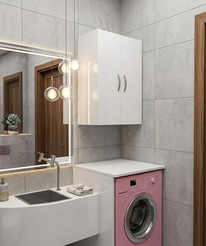 Makinası Üst Dolabı 75 * 60 Banyo Dolabı - Görsel 3