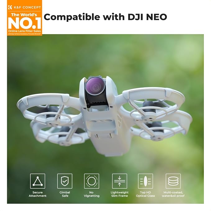 Concept DJI NEO ND/PL Filtreler ND8&TR, ND16&PL, ND32&PL, ND64&PL 28 Katmanlı Nano ile Uyumlu DJI NEO - Görsel 2