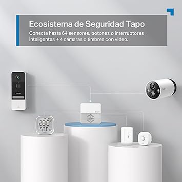 Tapo H200, MicroSD Kart Destekli Akıllı HUB, Tapo Akıllı Anahtar, Düğme ve Sensörle Çalışır, 64 Cihaz + 4 Kapı Zili/Kamera Bağlanabilir, 19 Zil Sesi Seçeneği, Kablolama Gerekmez - Görsel 4