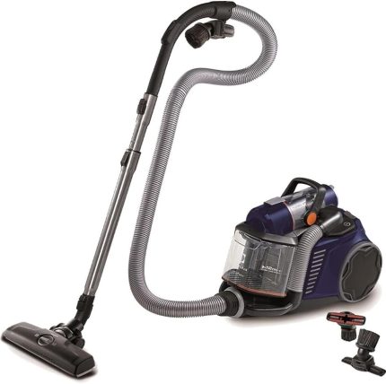 EUFC81DB UltraFlex Torbasız Elektrikli Süpürge | 750W | 12 m Erişim Mesafesi, Kolay Boşaltılabilir Toz Haznesi, Motion Control Sistemi, Yıkanabilir Hijyen Filtresi, Turbo Cyclonic
