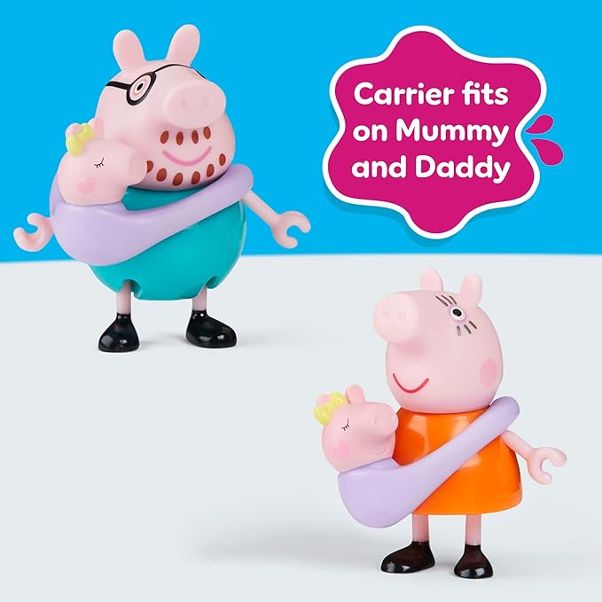 Pig Peppa'nın 5 Kişilik Ailesi ve Bebek Evie | El Ele Tutuşabilen Hareketli Figürler | 3 Yaş ve Üzeri Kız ve Erkek Çocuklar İçin Okul Öncesi Oyuncak - Görsel 5