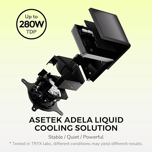 Panorama SE 360 ARGB 360 mm AIO Döner 6,5 inç AMOLED Kavisli Ekran 3D Anamorf Efekt Özelleştirilebilir AIO Soğutucu 360 mm Asetek Adela 280w TDP ARGB Fan Intel LGA 1851/1700/1200/115X - Görsel 3