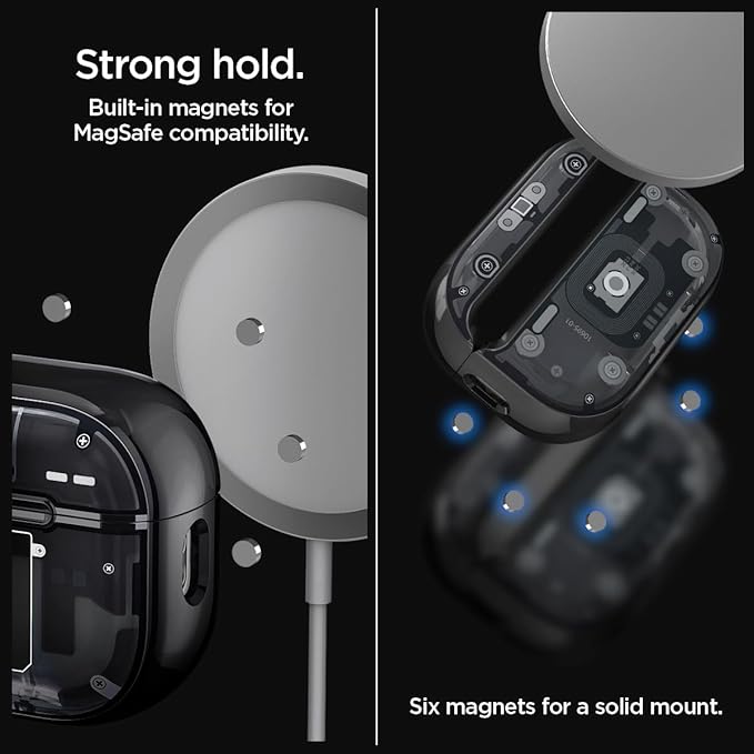 AirPods Pro (2.nesil) ile Uyumlu Kılıf Ultra Hybrid Zero One Black - ACS05593 - Görsel 4
