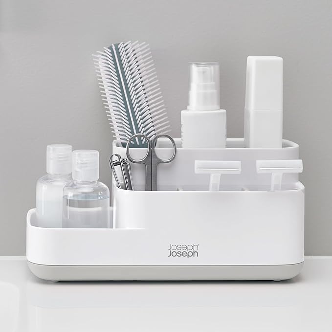 Joseph 70513 Easy-Store Banyo Düzenleyici, Beyaz/Gri - Görsel 3