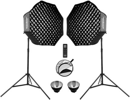 SL60II D 60W LED Beyaz Video Işığı 2'li Kit