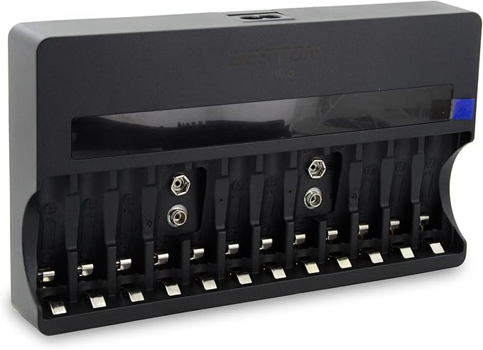 BST-C9028WL Pil Şarj Aleti Universal Dijital Ekranlı 9V-AA-AAA Ni-Mh Ni-Cd Li-İon - Görsel 3