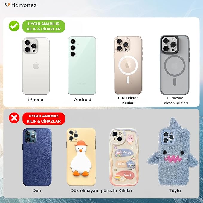 Güçlü Yapışkanlı Silikon Vantuzlu Telefon Tutucu – Kılıf Arkasına Yapışan Telefon Tutucu, Octo, iPhone ve Android Cihazlarla Uyumlu, Selfie ve Video için Eller Serbest Kullanım - Bebe Mavisi - Görsel 5