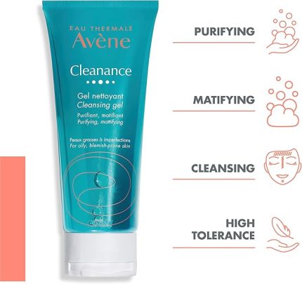 THERMALE AVENE Cleanance Yağlı ve Akneye Eğilimli Ciltler için Matlaştırıcı Yüz Temizleme Jeli 200 ml